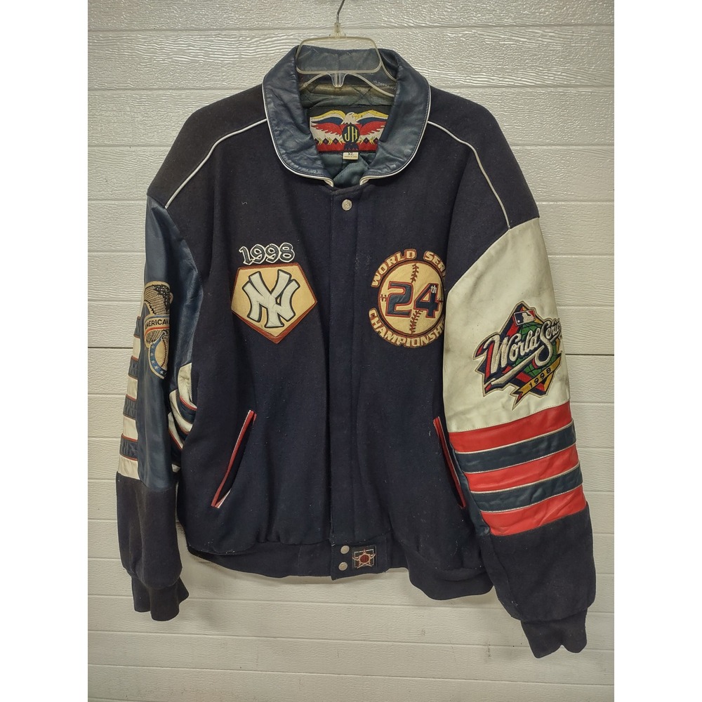 Vintage Jeff Hamilton JH Design NY Yankees 1998 World Series Champion Jacket USA